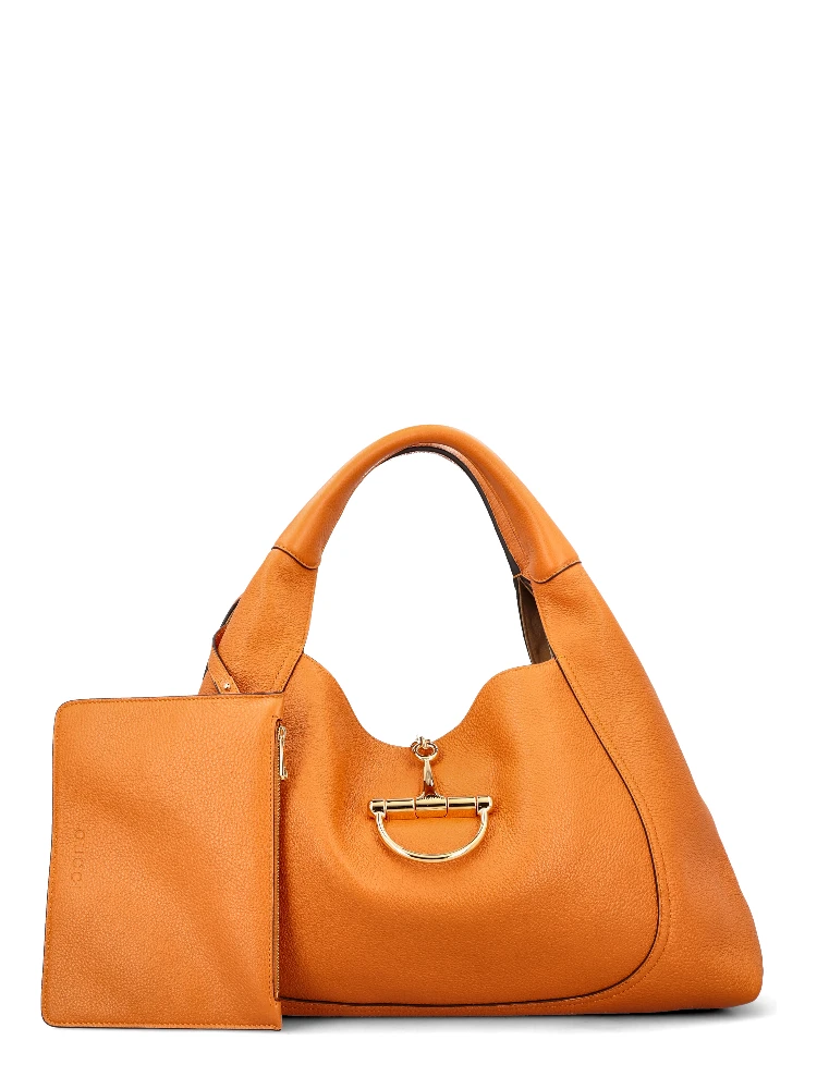 maxi Softbit grained leather shoulder bag