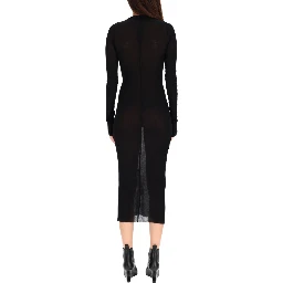 LONG-SLEEVED MIDI DRESS
