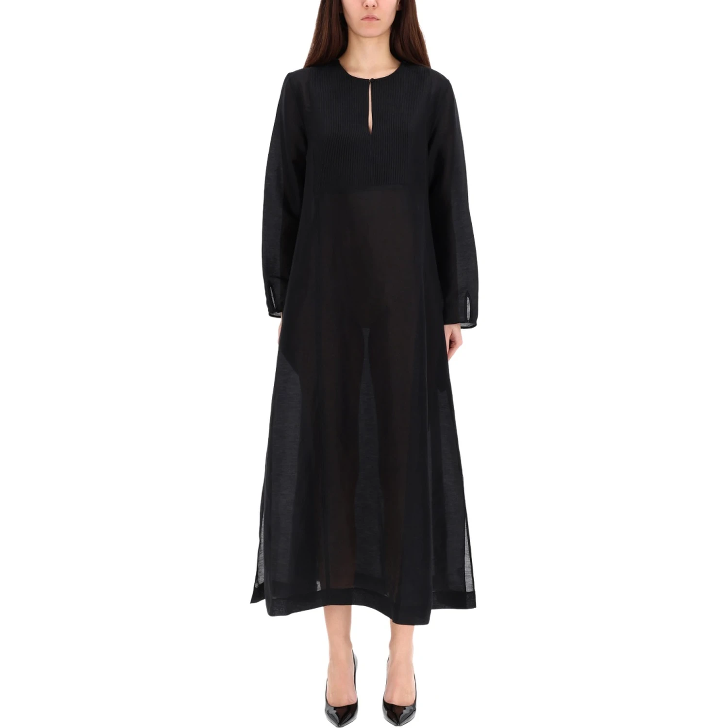 LONG LINEN CAFTAN