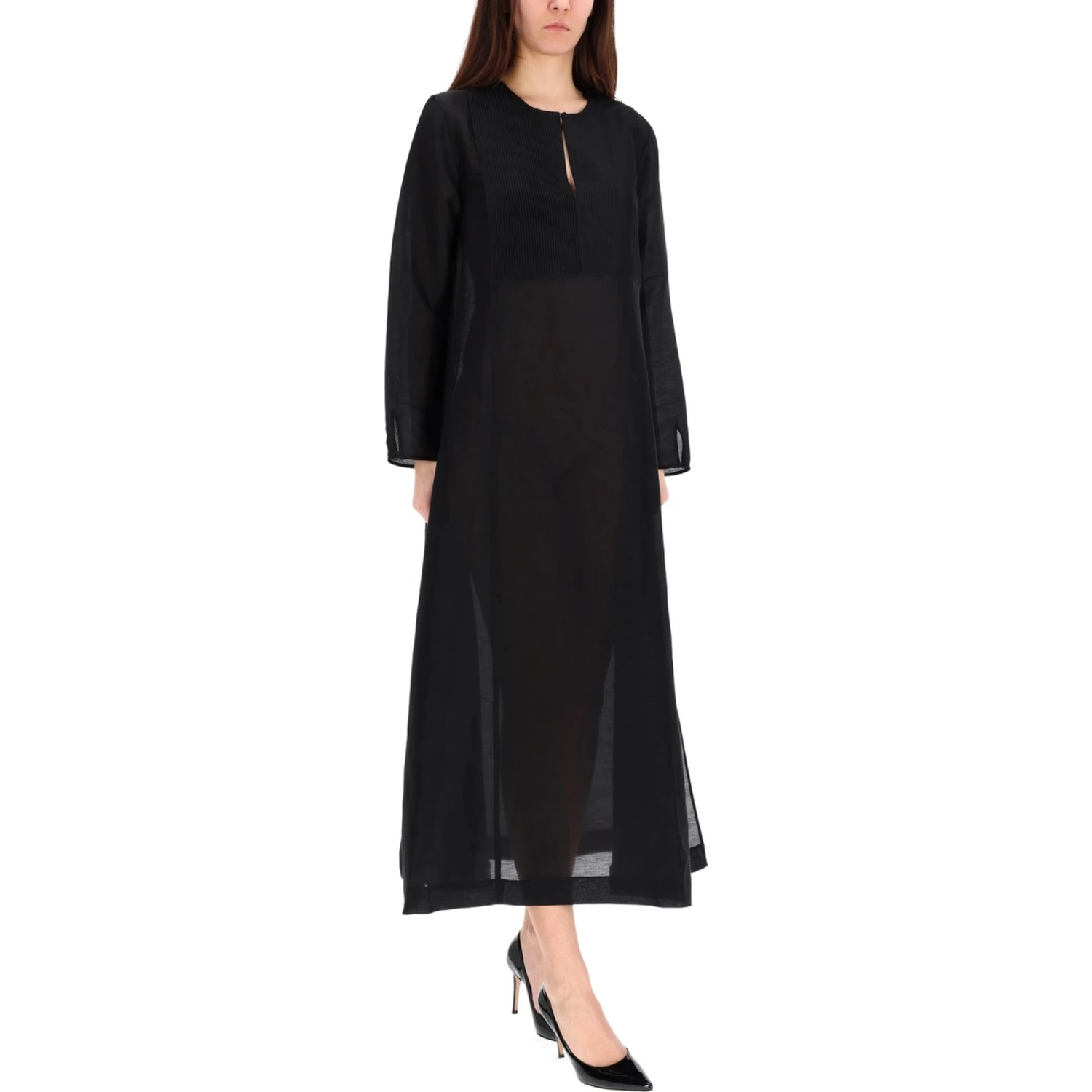 LONG LINEN CAFTAN
