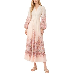 V-NECK LONG DRESS