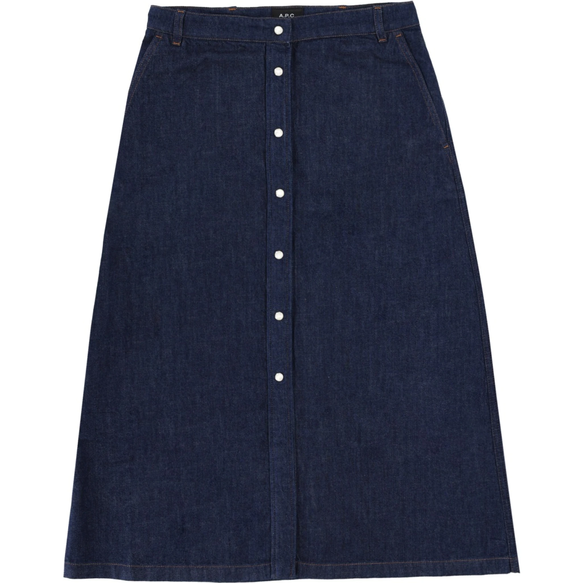 DENIM SKIRT WITH BUTTONS