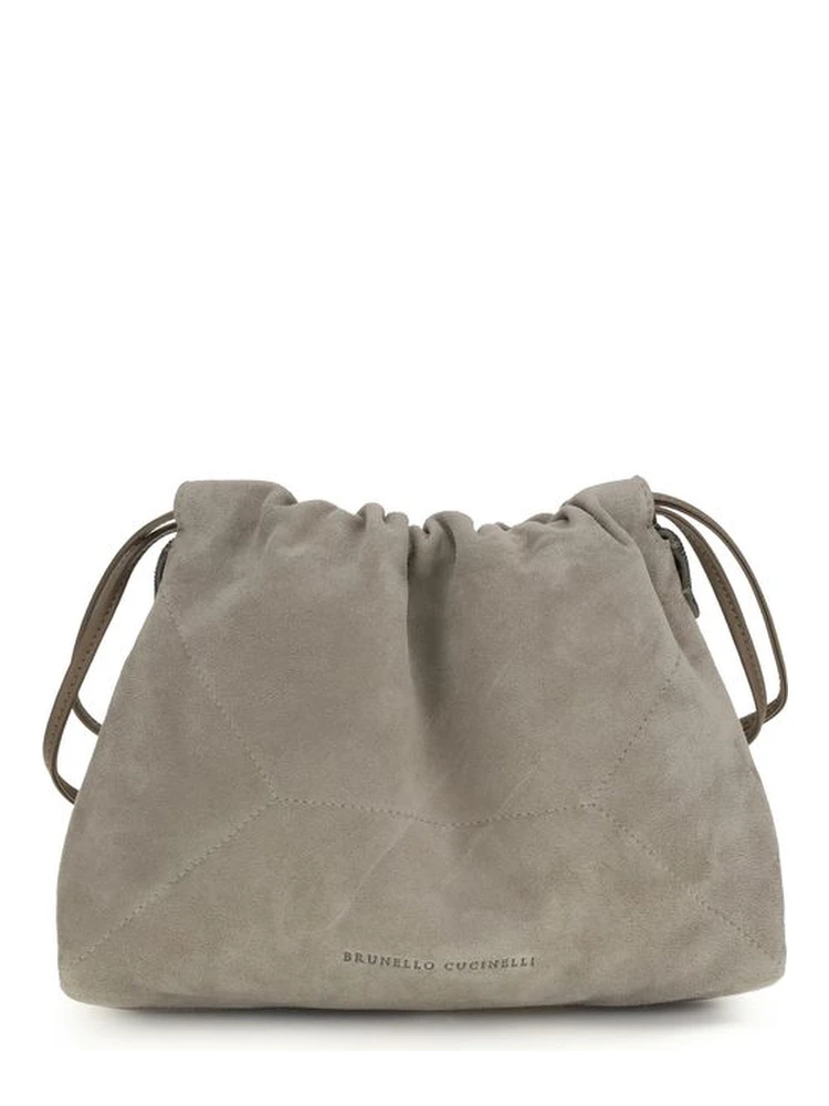 Gray Calf Leather Bos Taurus Shoulder Bag