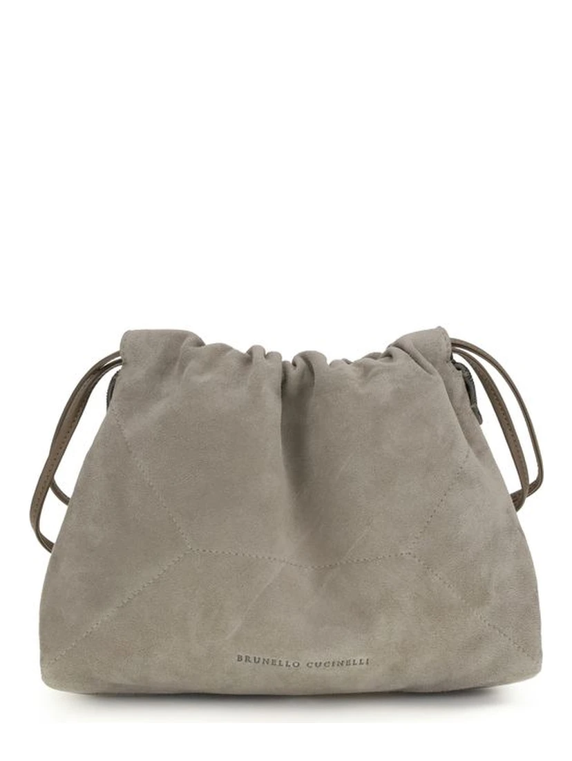 Gray Calf Leather Bos Taurus Shoulder Bag