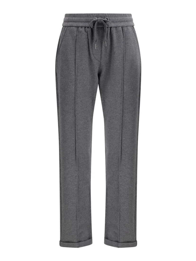 بنطال قطني رمادي كاجوال