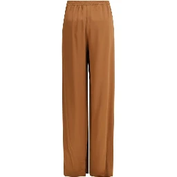 Beige Viscose Casual Pants
