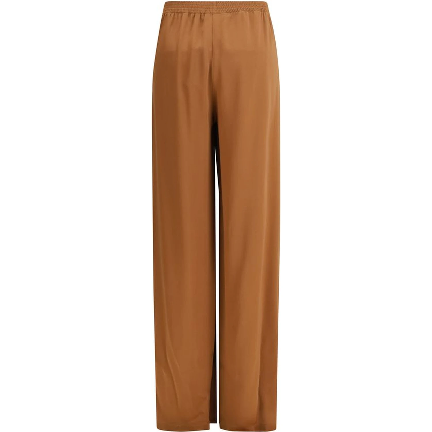 Beige Viscose Casual Pants