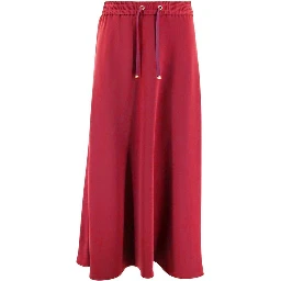 Multicolor Acetate Midi Skirt