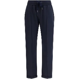 Blue Cotton Joggers (Workout Pants)