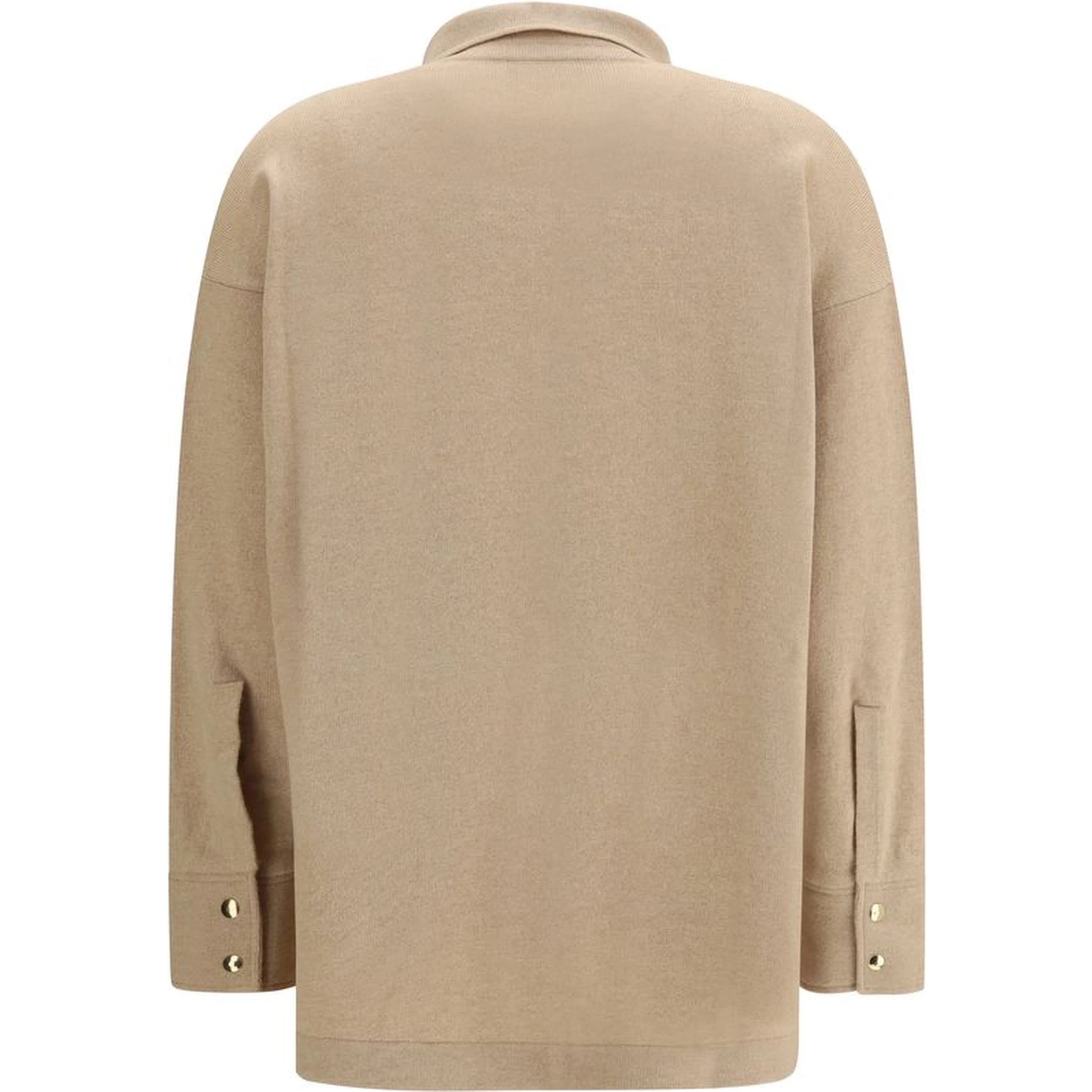 Beige Fleece Wool Shirt