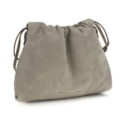 Gray Calf Leather Bos Taurus Shoulder Bag