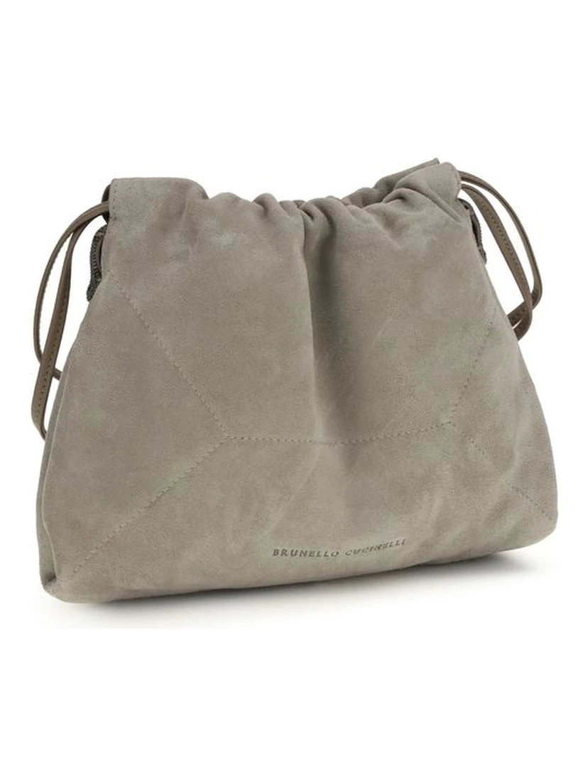 Gray Calf Leather Bos Taurus Shoulder Bag