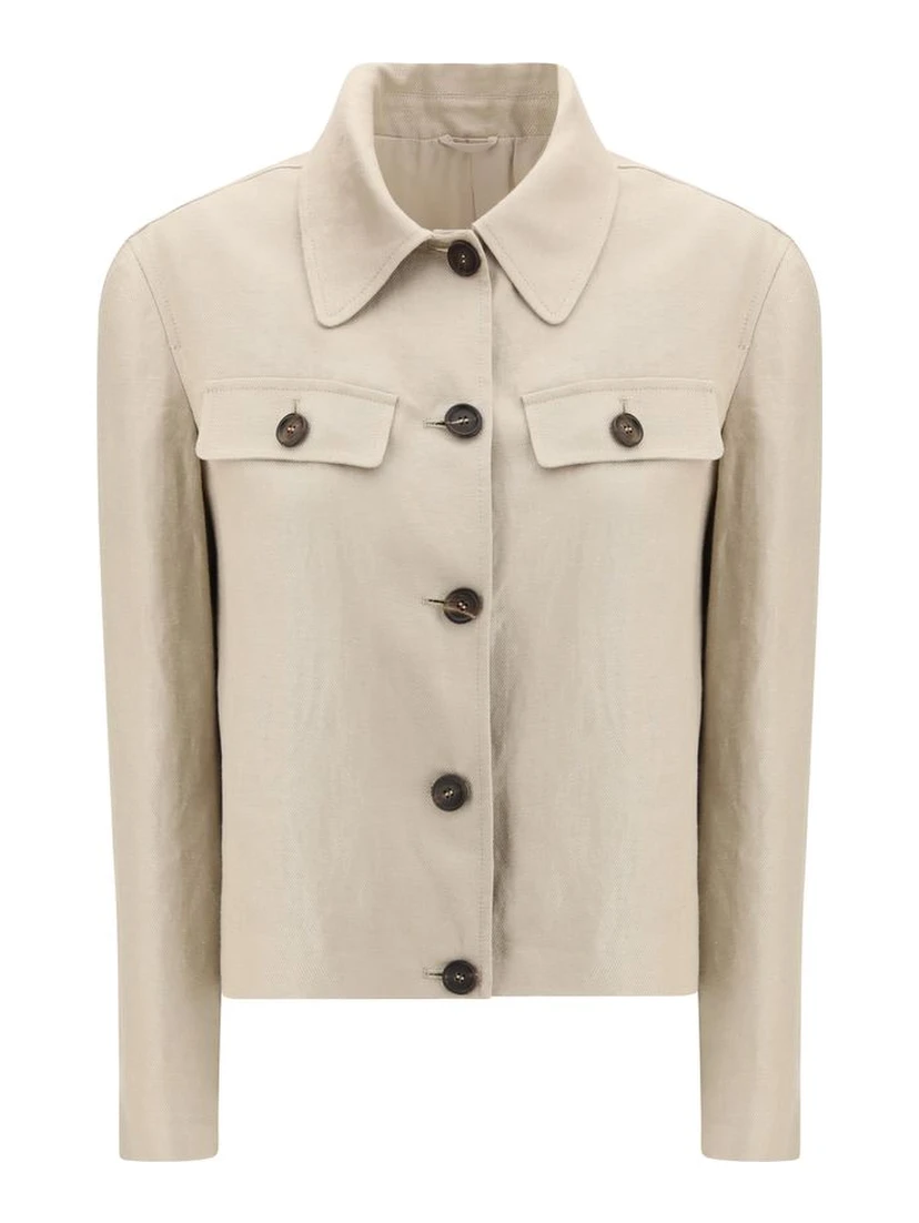 Beige Linen Clothing