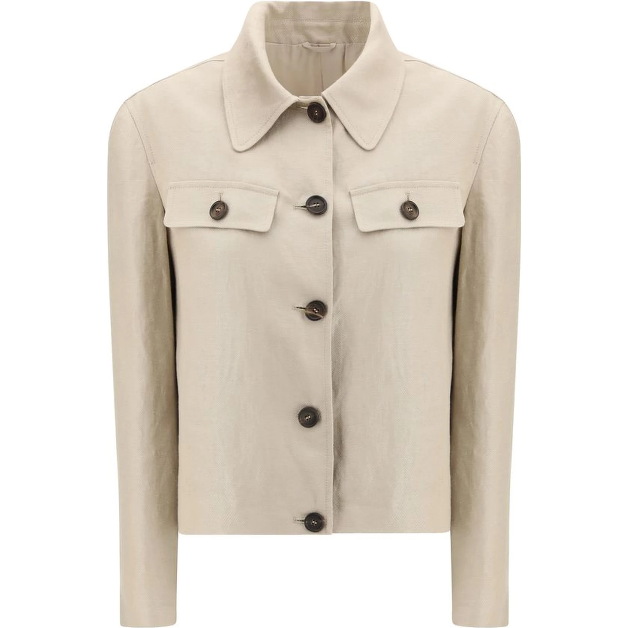 Beige Linen Clothing