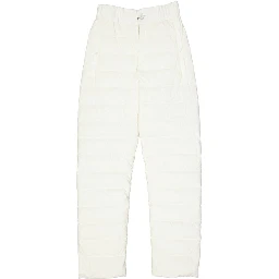 White Polyamide Athletic Pants