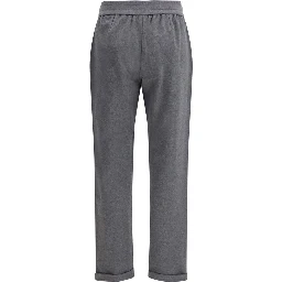 بنطال قطني رمادي كاجوال