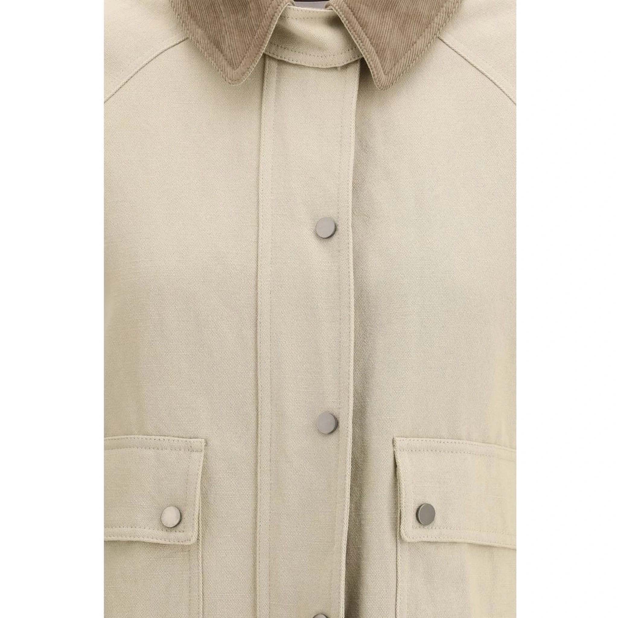 Beige Cotton Coat