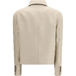 Beige Linen Clothing