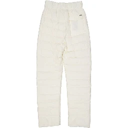 White Polyamide Athletic Pants