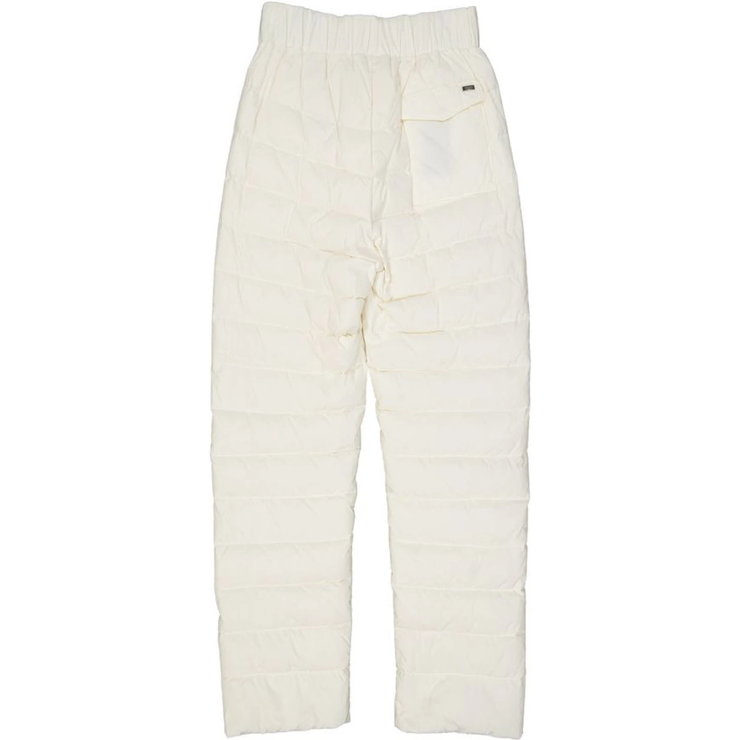 White Polyamide Athletic Pants