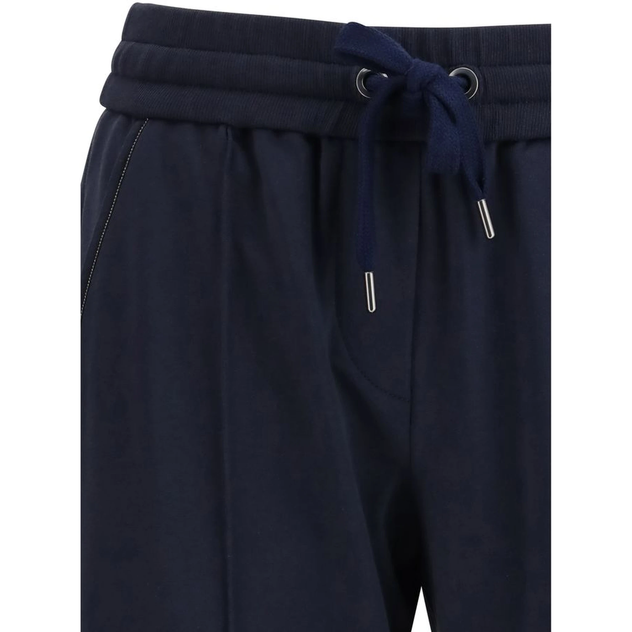 Blue Cotton Joggers (Workout Pants)