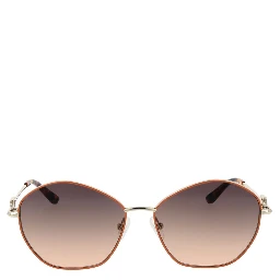 Gold Metal & Plastic Sunglasses