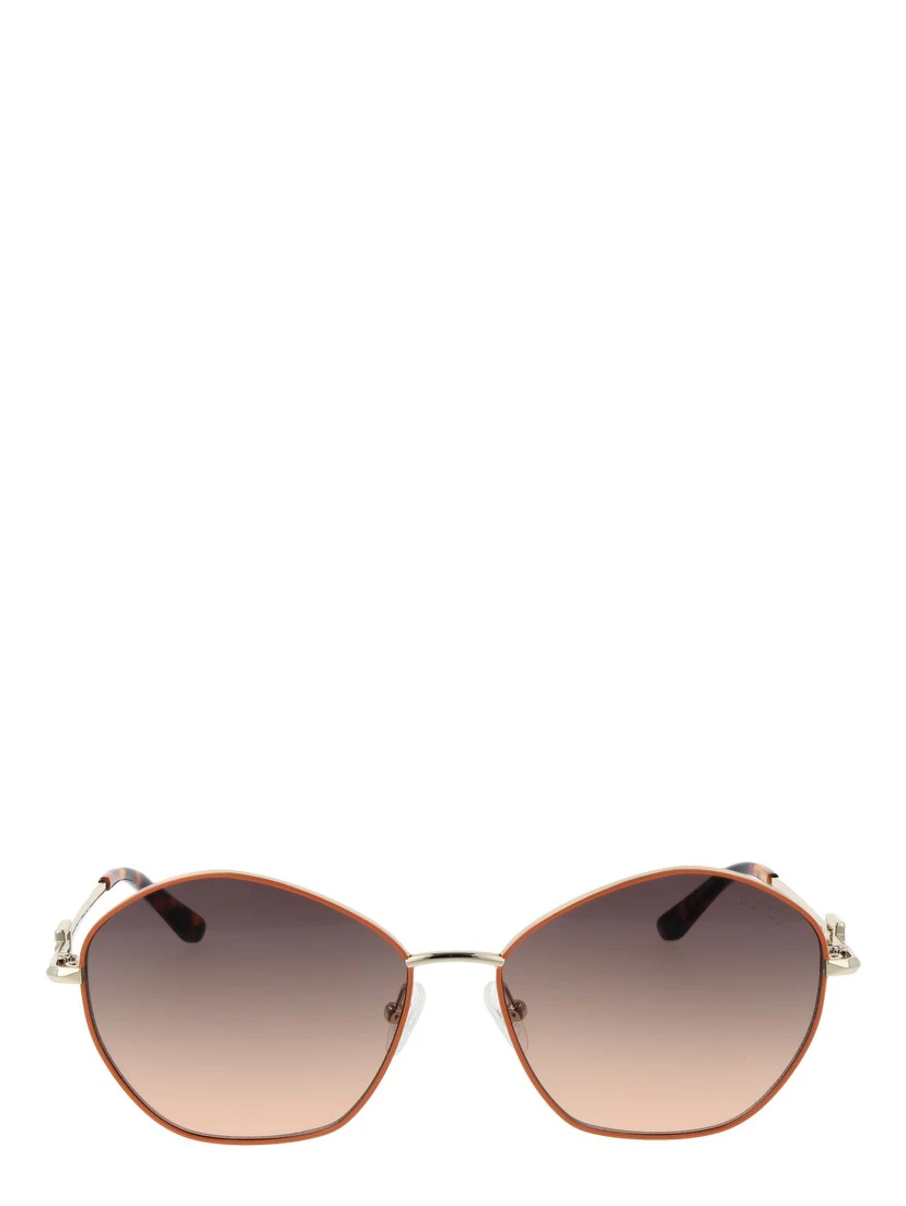 Gold Metal & Plastic Sunglasses