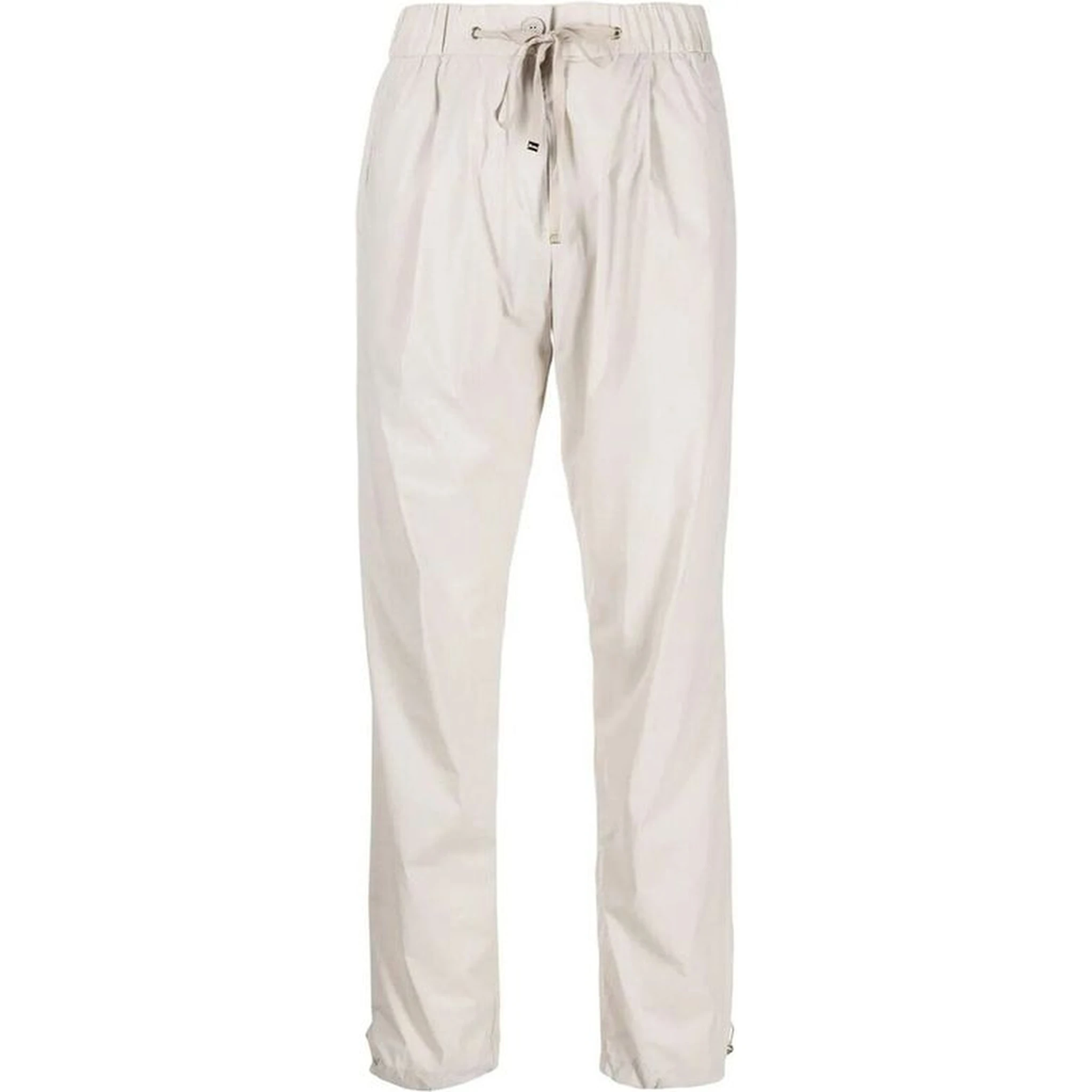 Gray Elastane Casual Pants