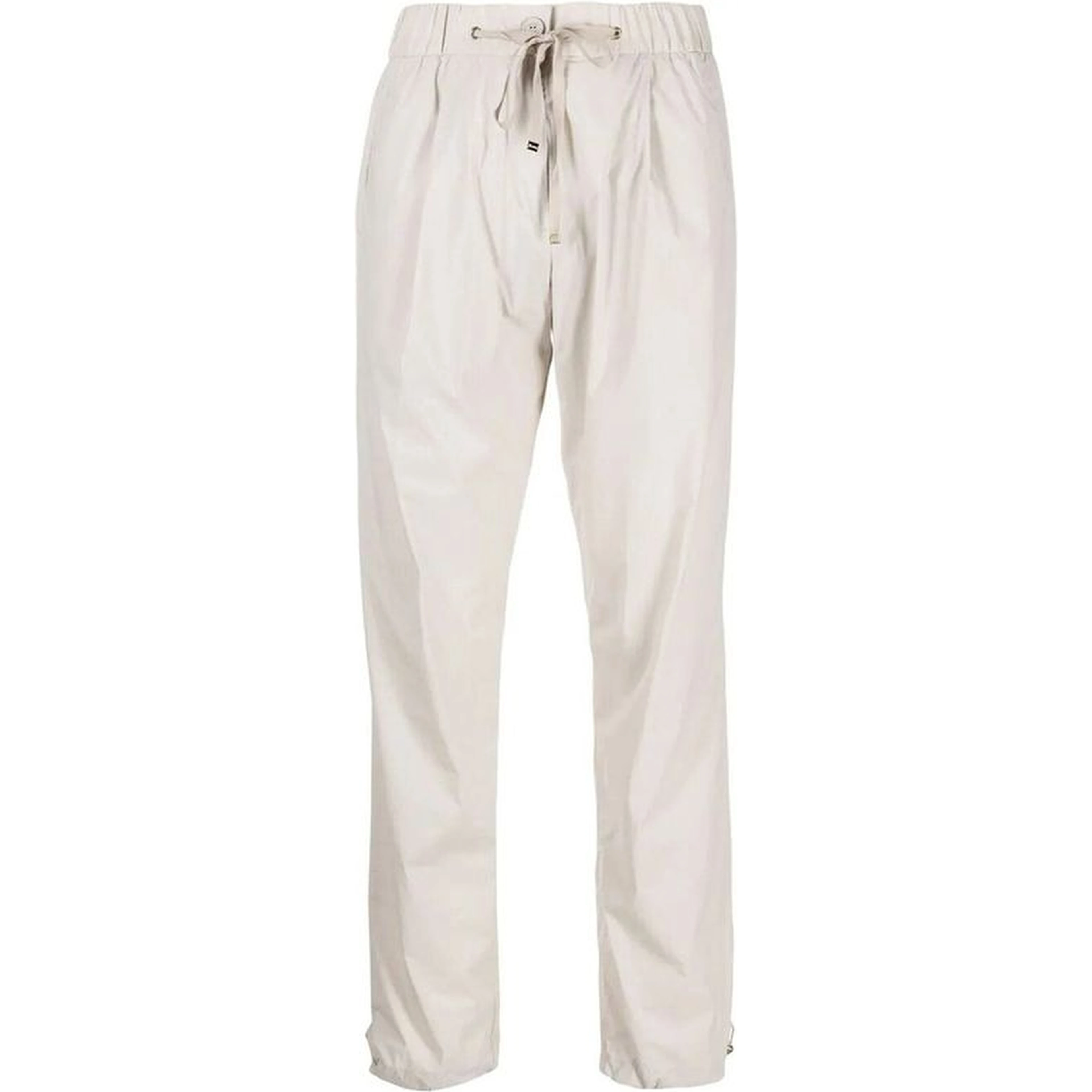 Gray Elastane Casual Pants