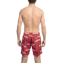 Multicolor Polyester Swim Shorts