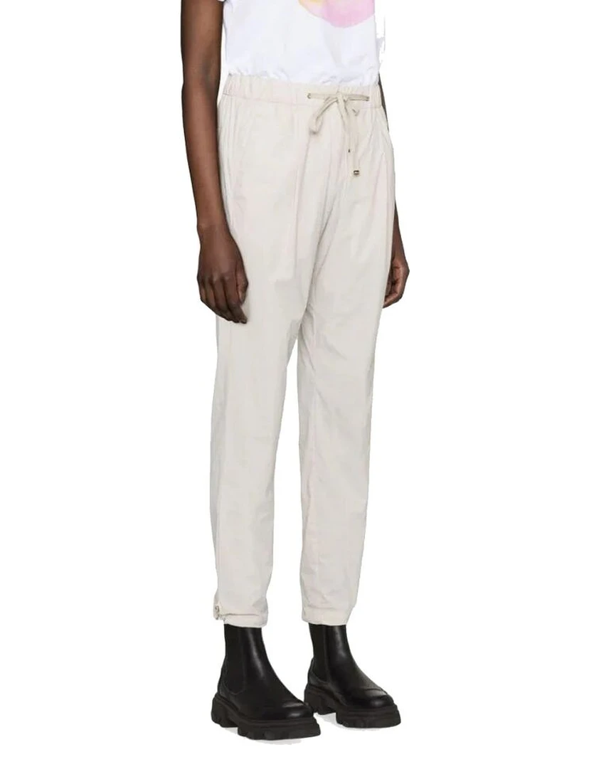 Gray Elastane Casual Pants