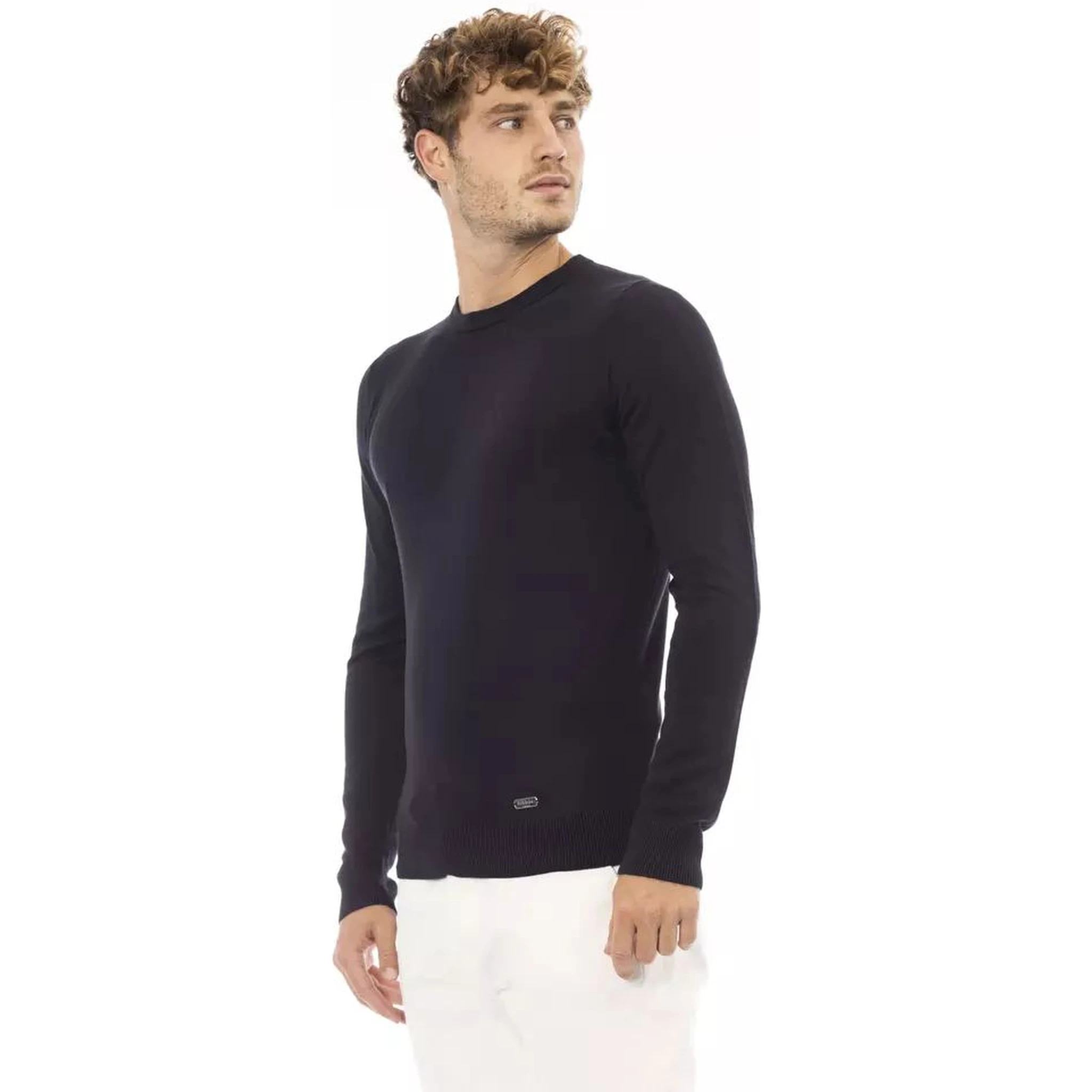 Blue Cashmere Sweatshirt