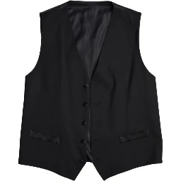 Black Wool Two-Piece Suit