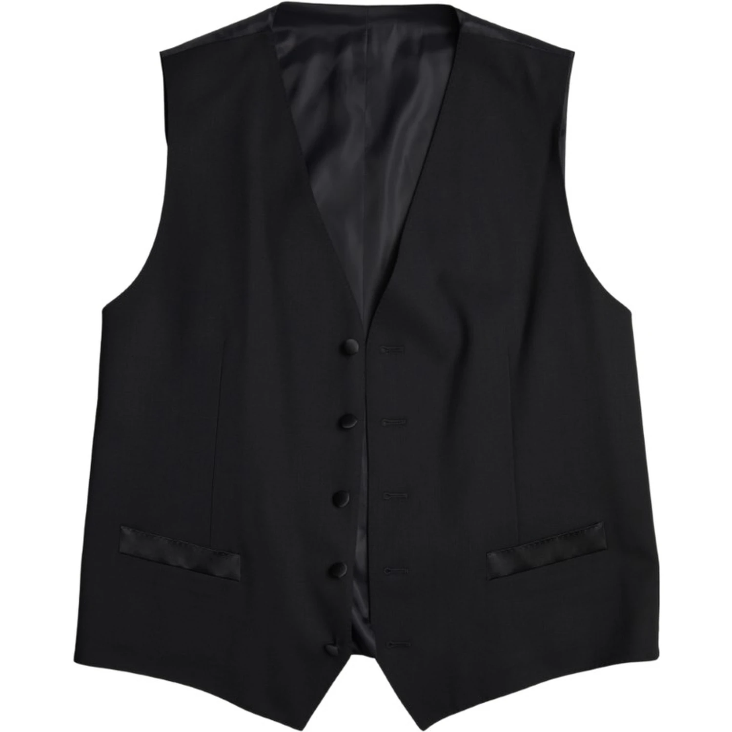 Black Wool Two-Piece Suit