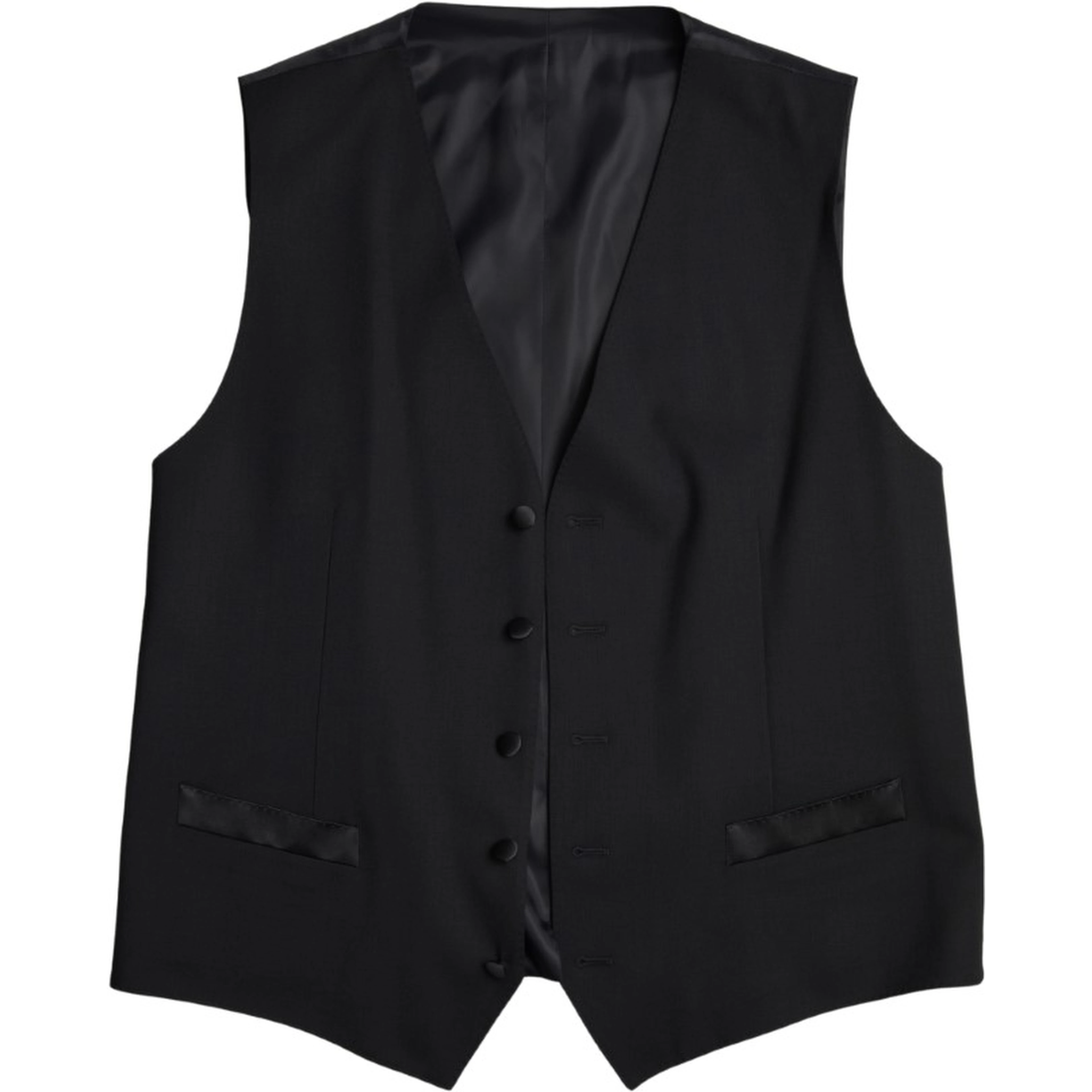 Black Wool Two-Piece Suit