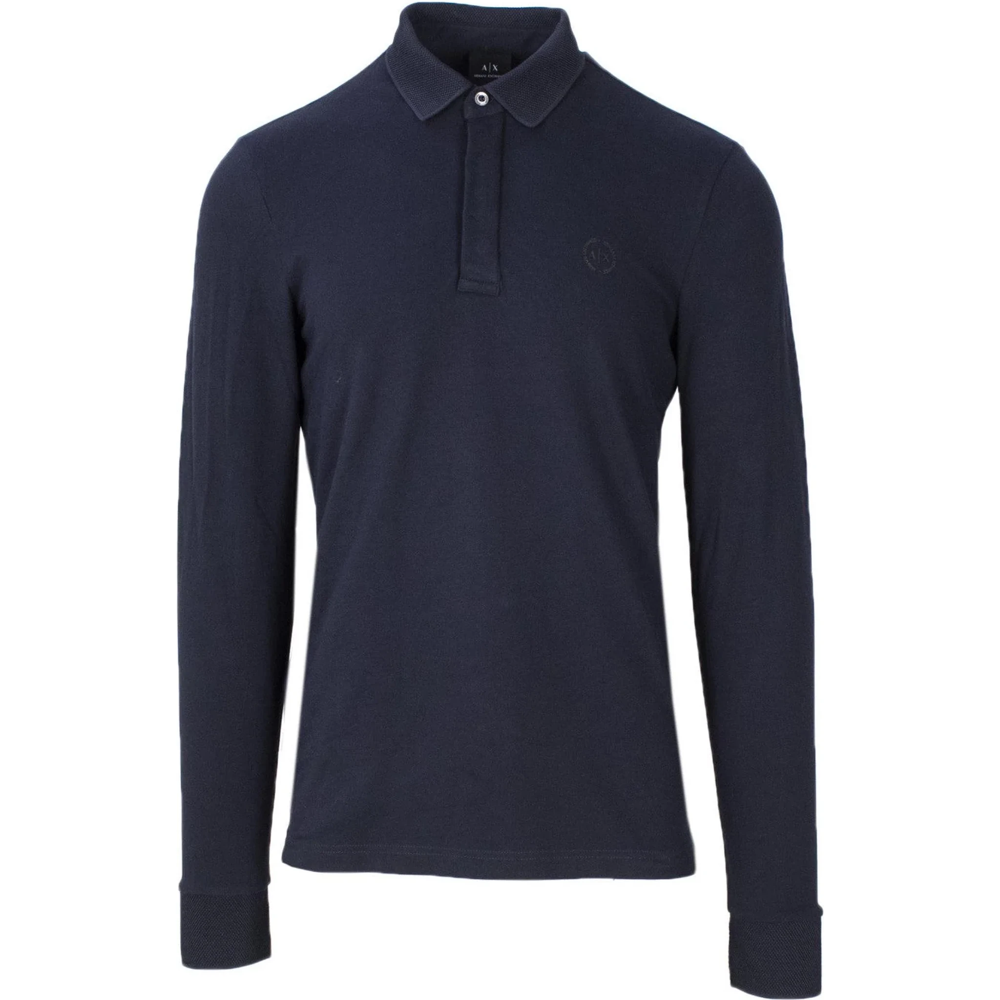 Blue Cotton Polo Shirt