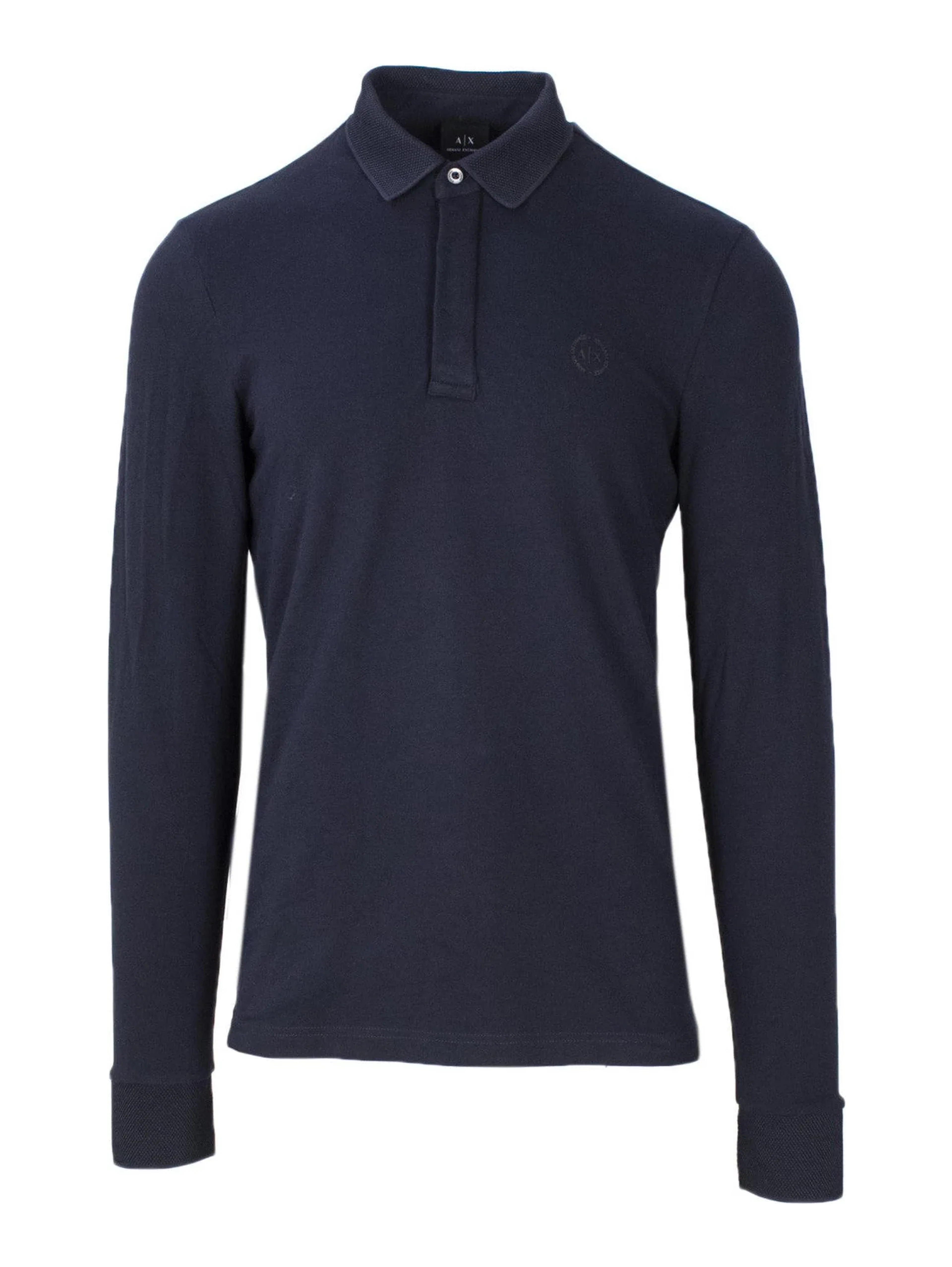 Blue Cotton Polo Shirt