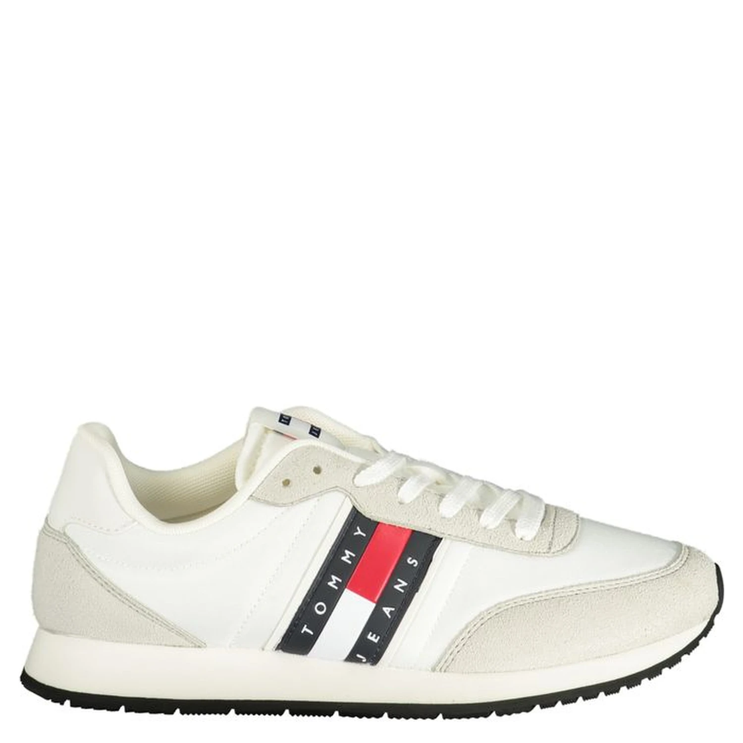 White Polyurethane Men Sneaker