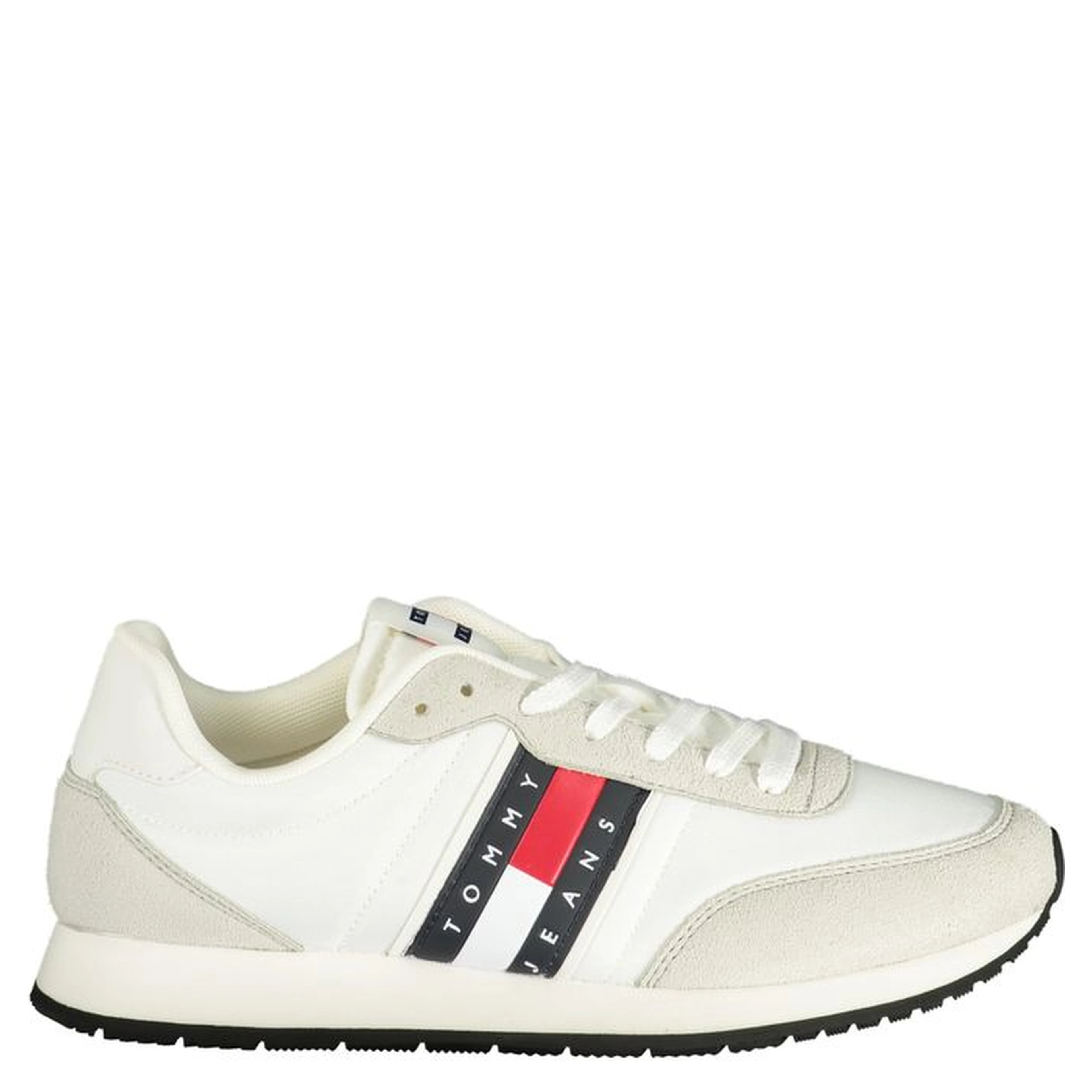 White Polyurethane Men Sneaker