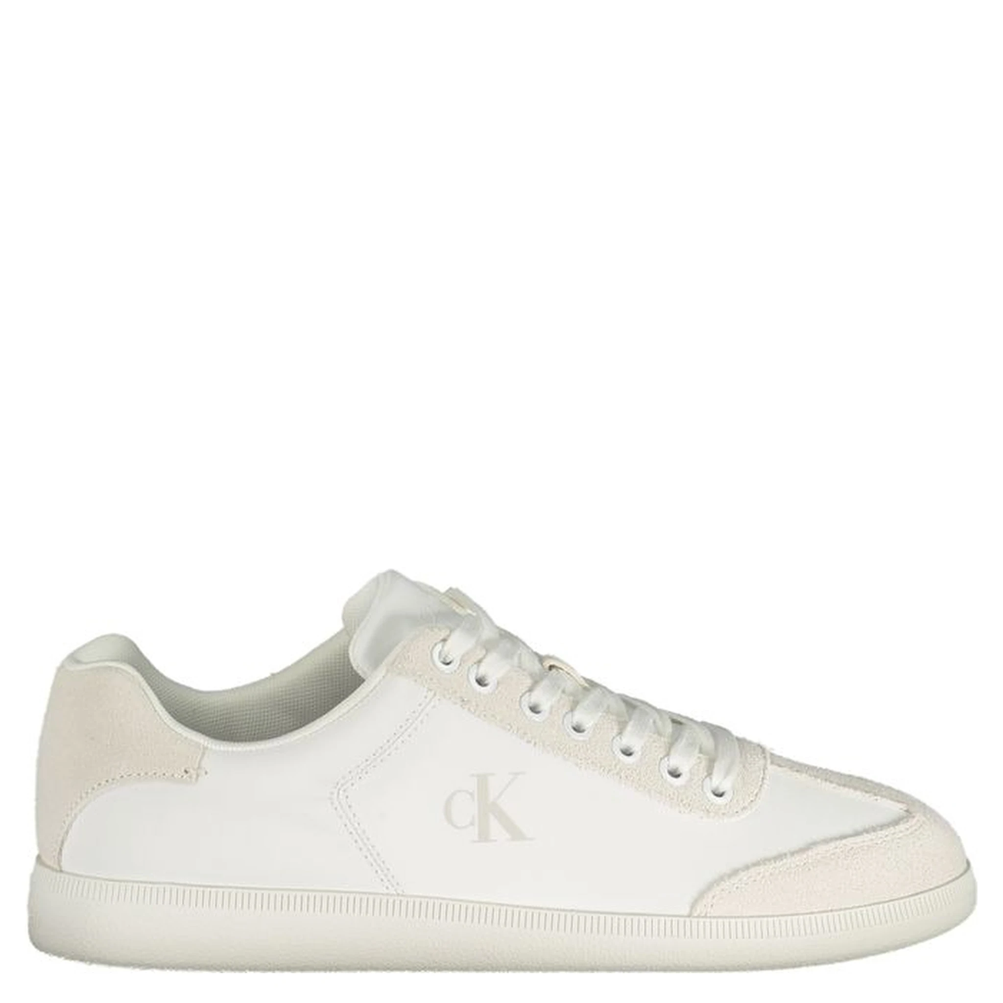 White Polyester Men's Sneaker