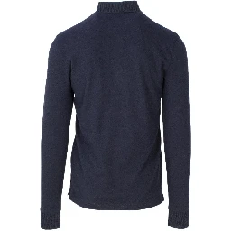 Blue Cotton Polo Shirt