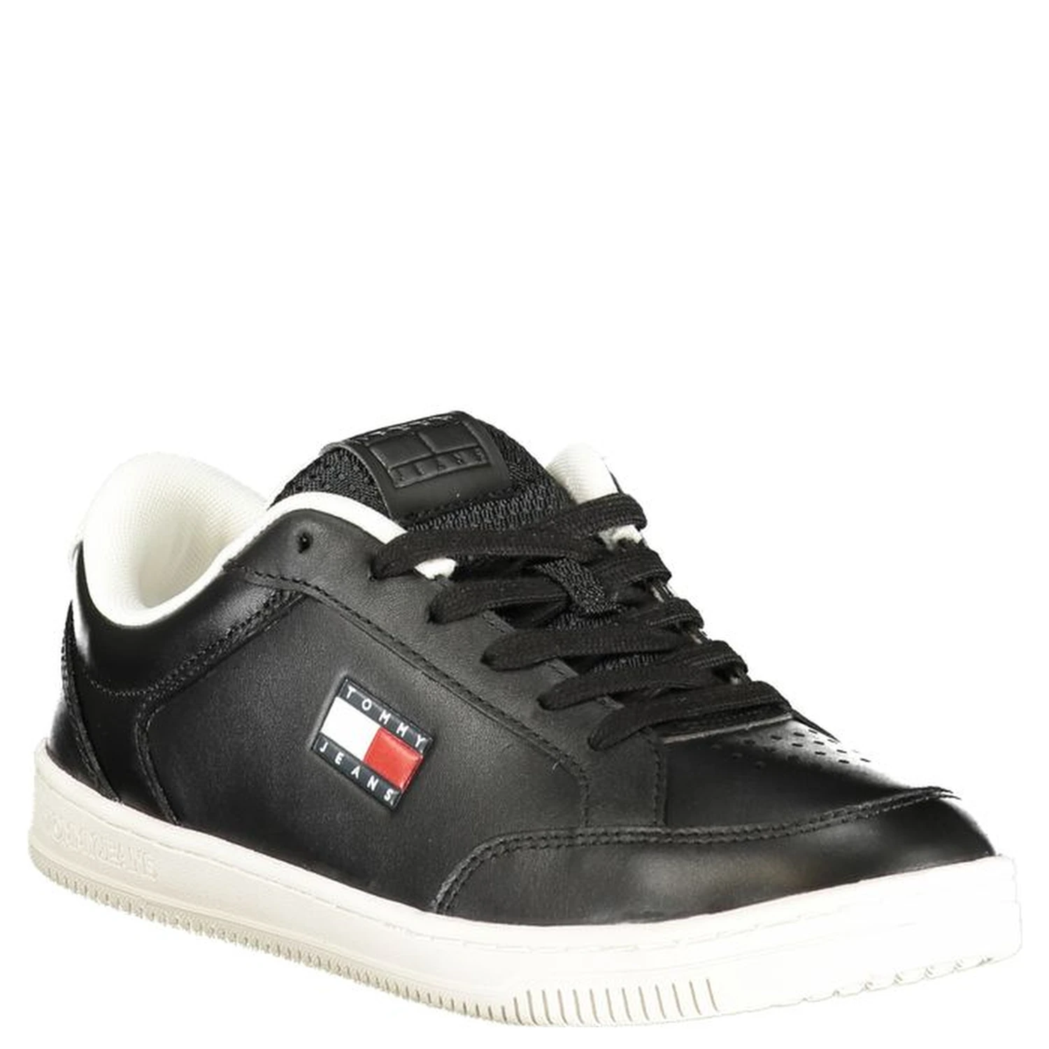 Black Polyurethane Men Sneaker
