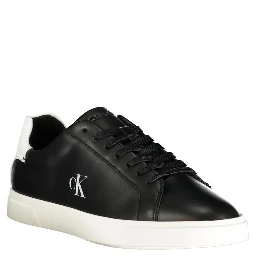 Black Polyurethane Women Sneaker