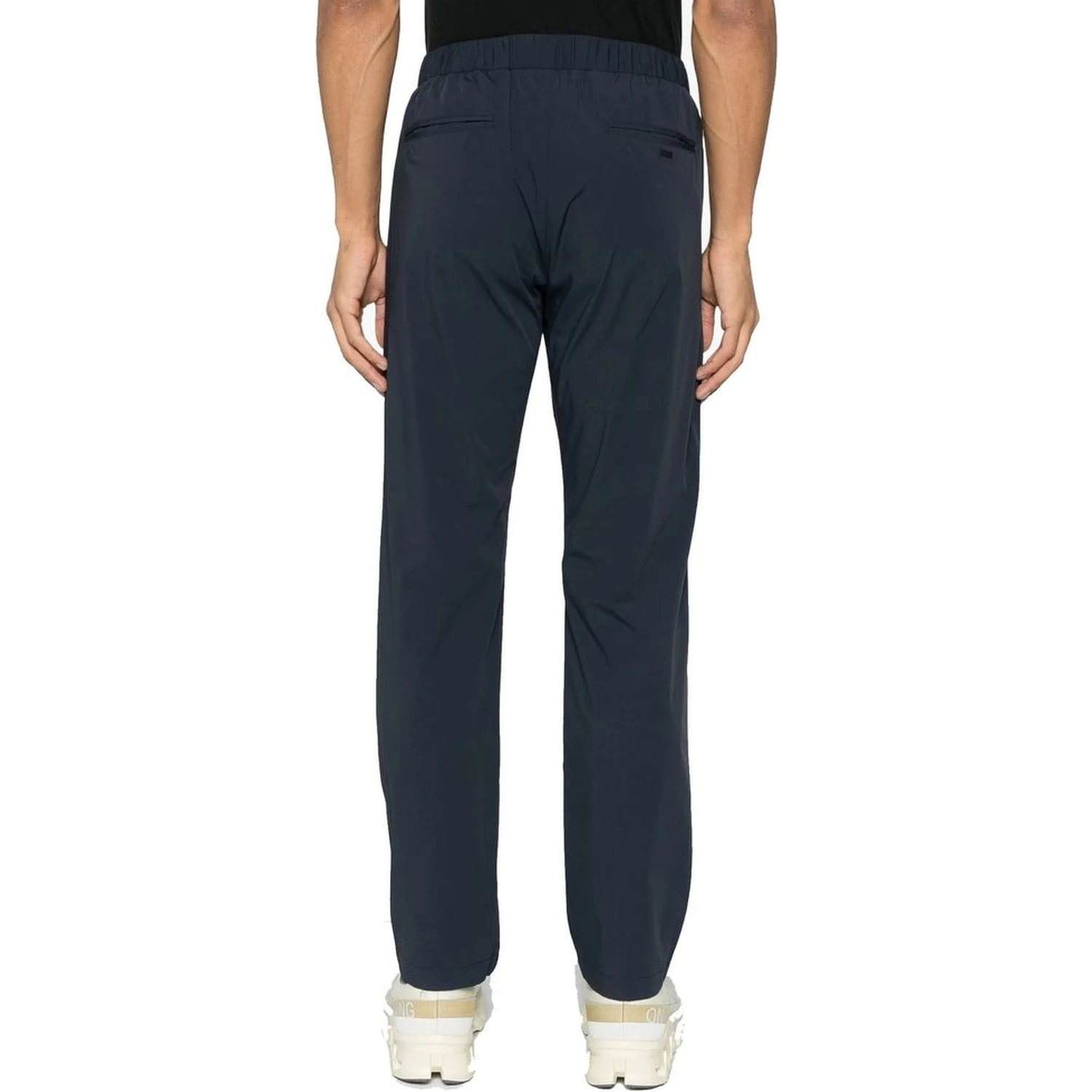 Gray Elastane Athletic Pants