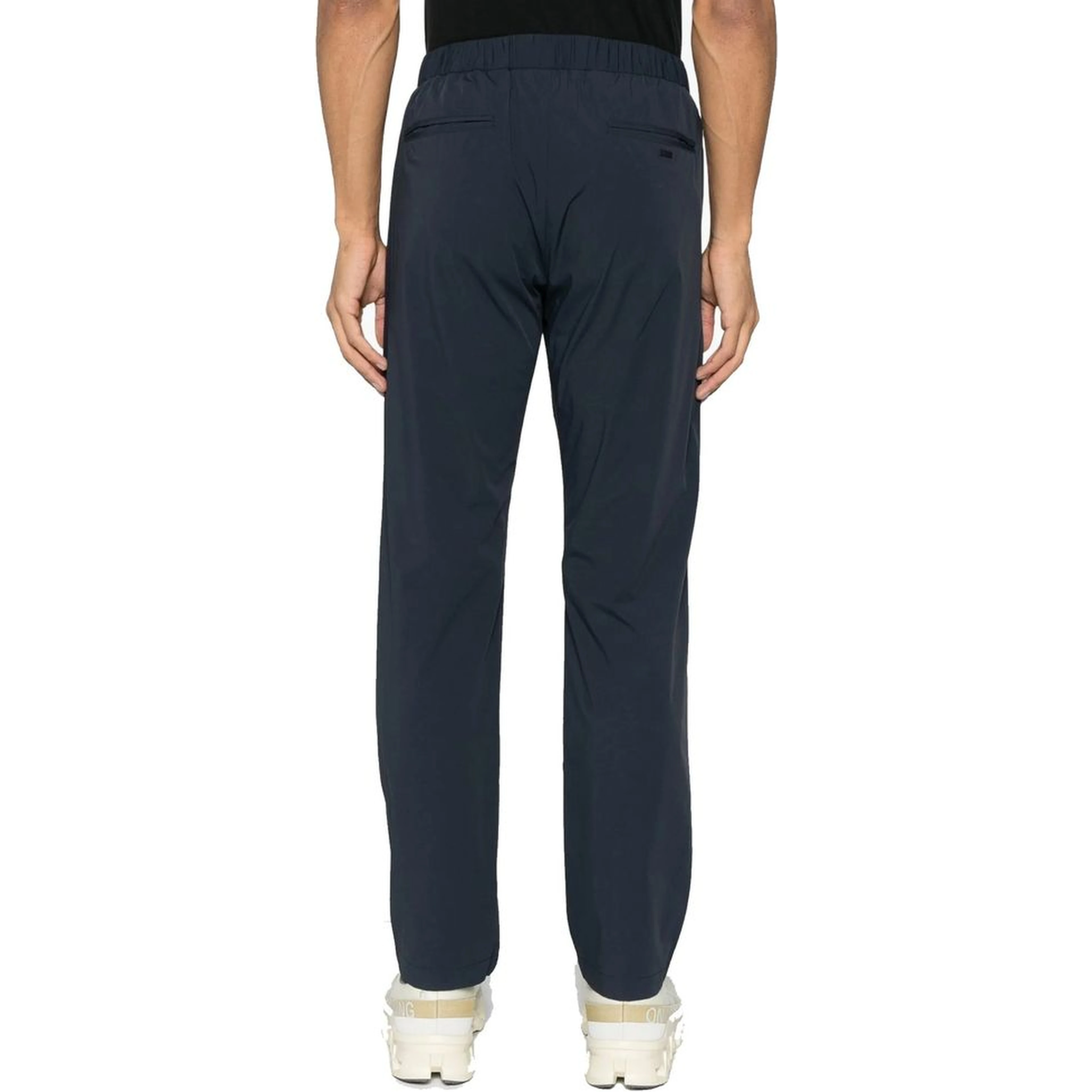Gray Elastane Athletic Pants