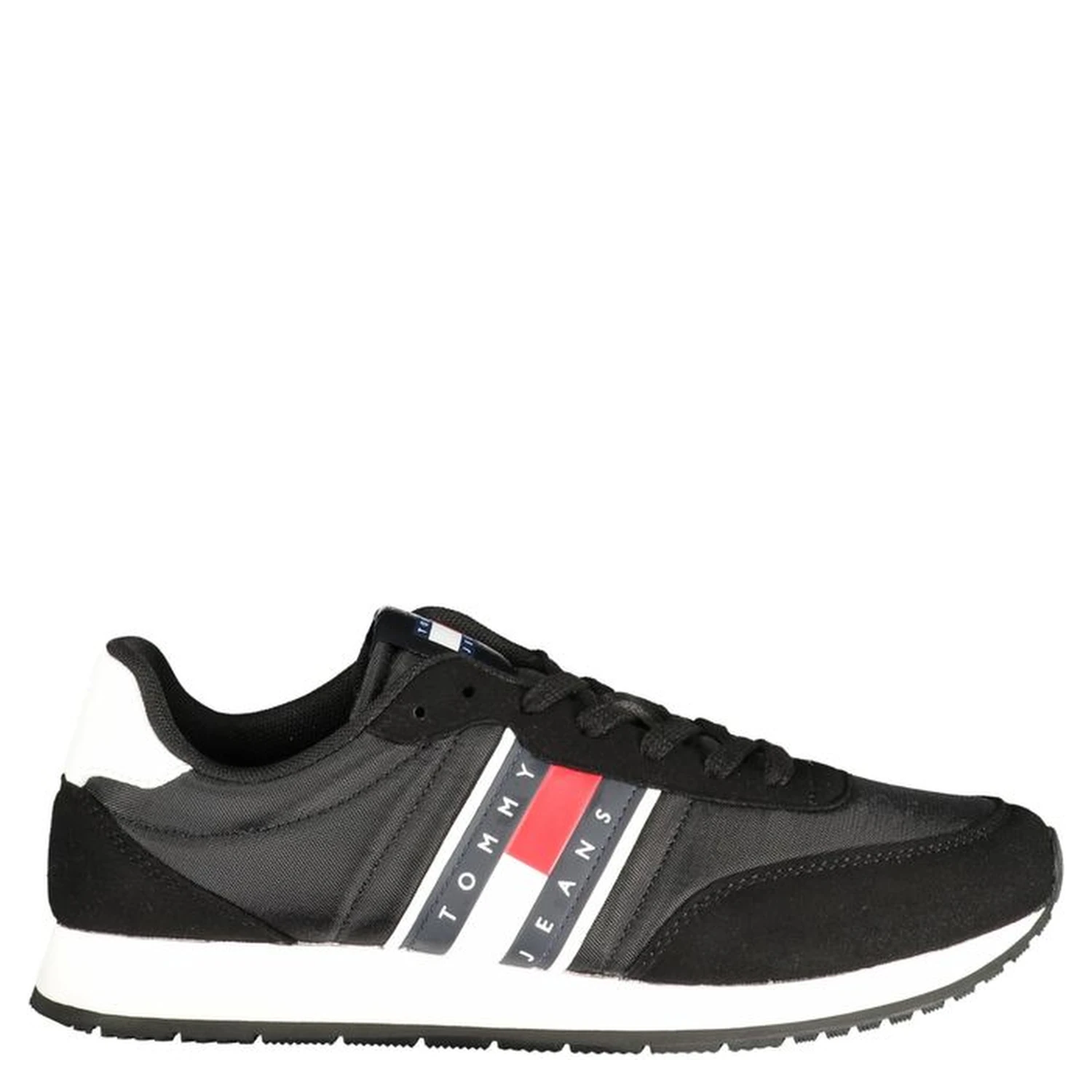 Black Polyurethane Men Sneaker