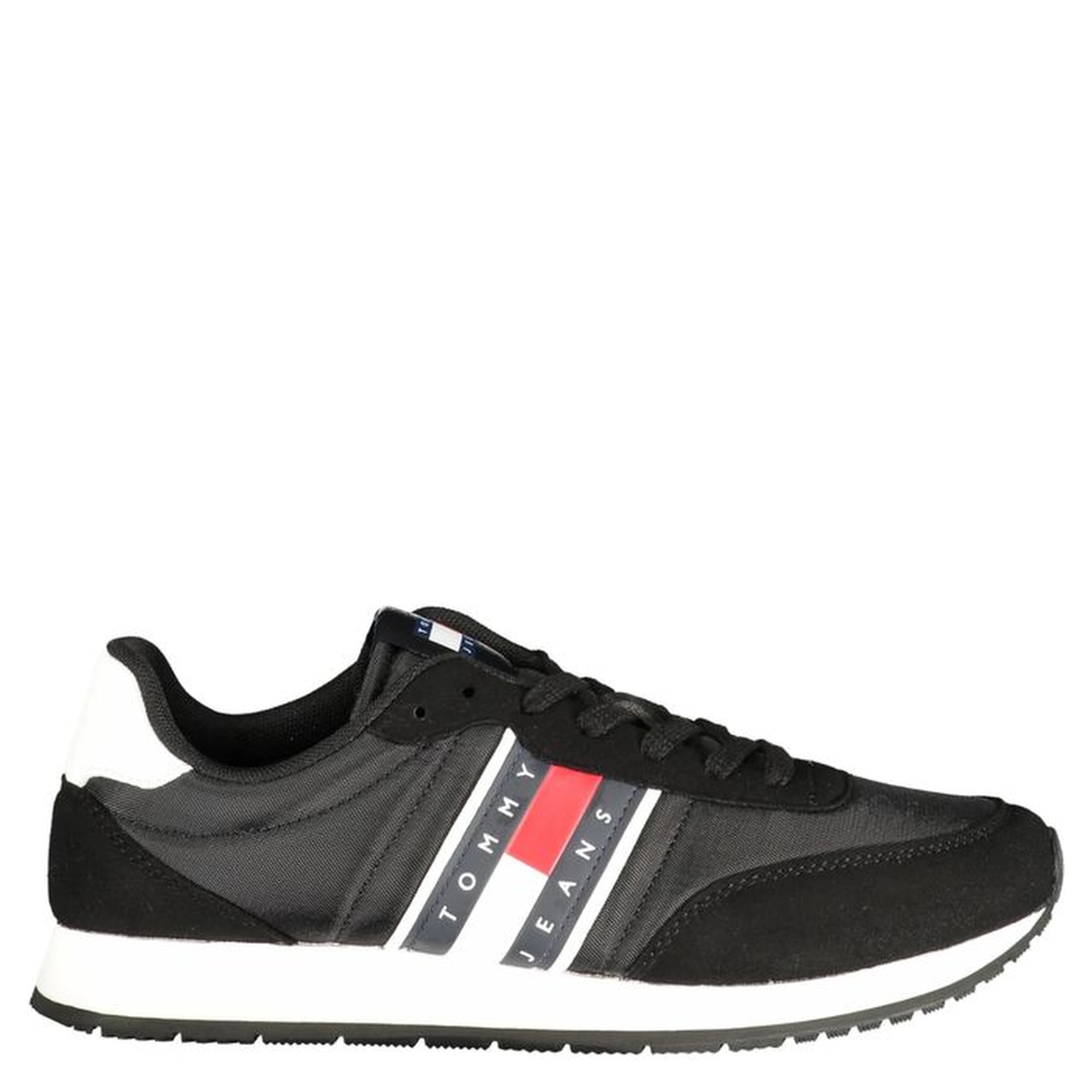 Black Polyurethane Men Sneaker