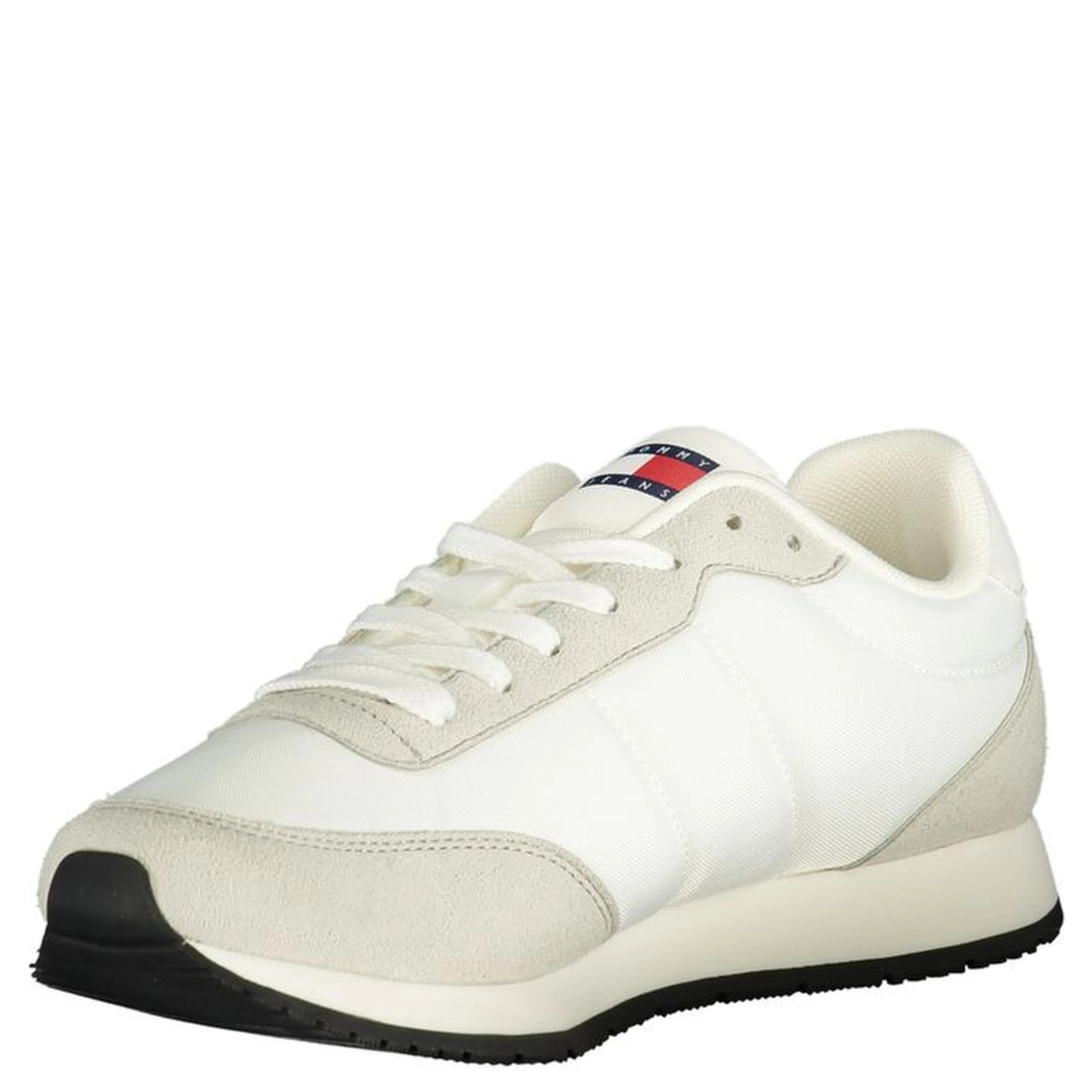 White Polyurethane Men Sneaker