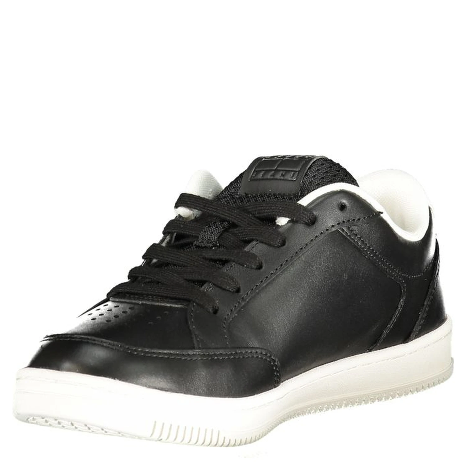 Black Polyurethane Men Sneaker