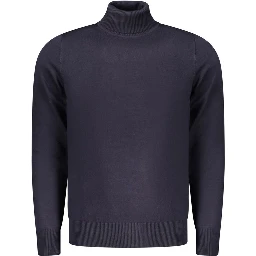 Blu Viscosa Uomo Maglia